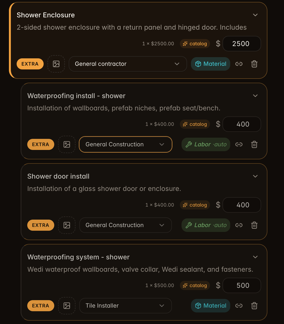 Bestimate topic view on a phone